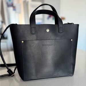 Portland Leather mini tote crossbody bag